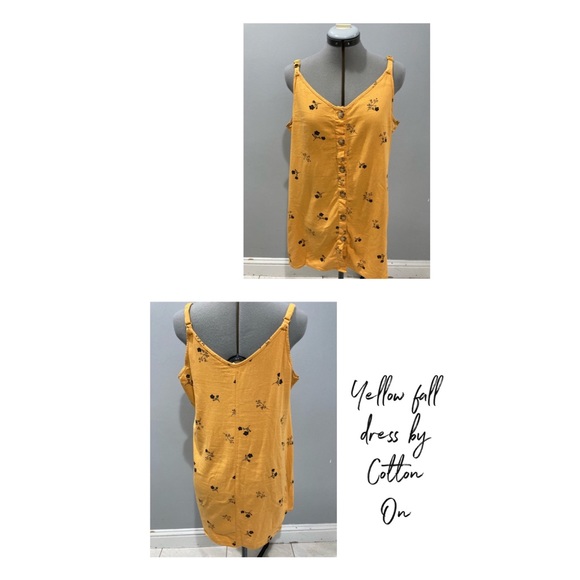 Cotton On Dresses & Skirts - Yellow fall dress by Cotton On